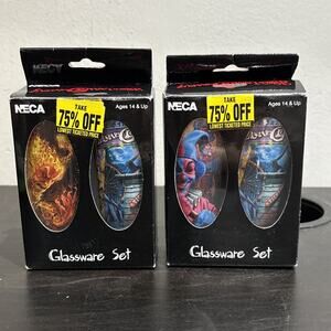 NECA Insane Clown Posse The Dark Carnival Tall Shot Glasses Set 2009 -Box DMG